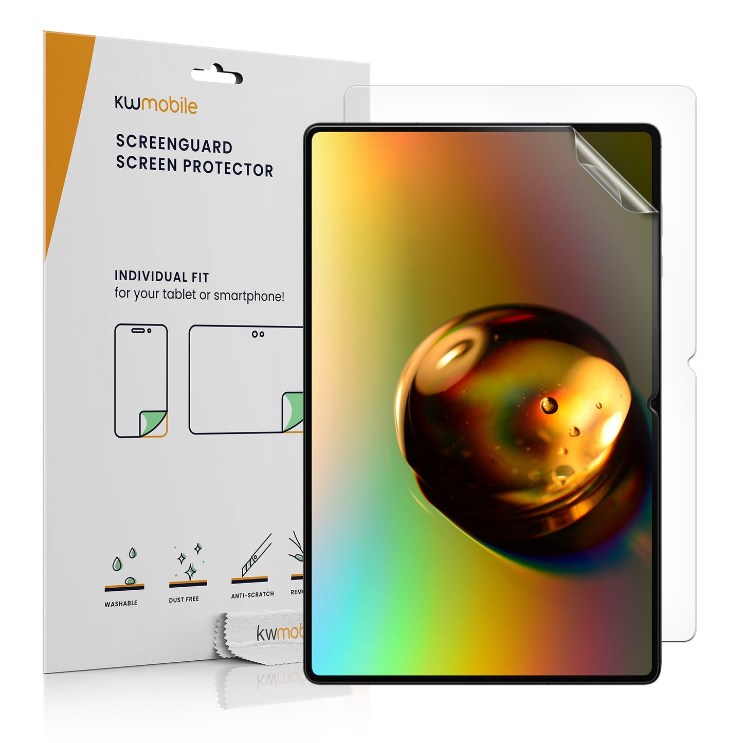 kwmobile 2x Schutzfolie kompatibel mit Samsung Galaxy Tab S11 Ultra - Folie klar Full Screen Tablet Transparent  