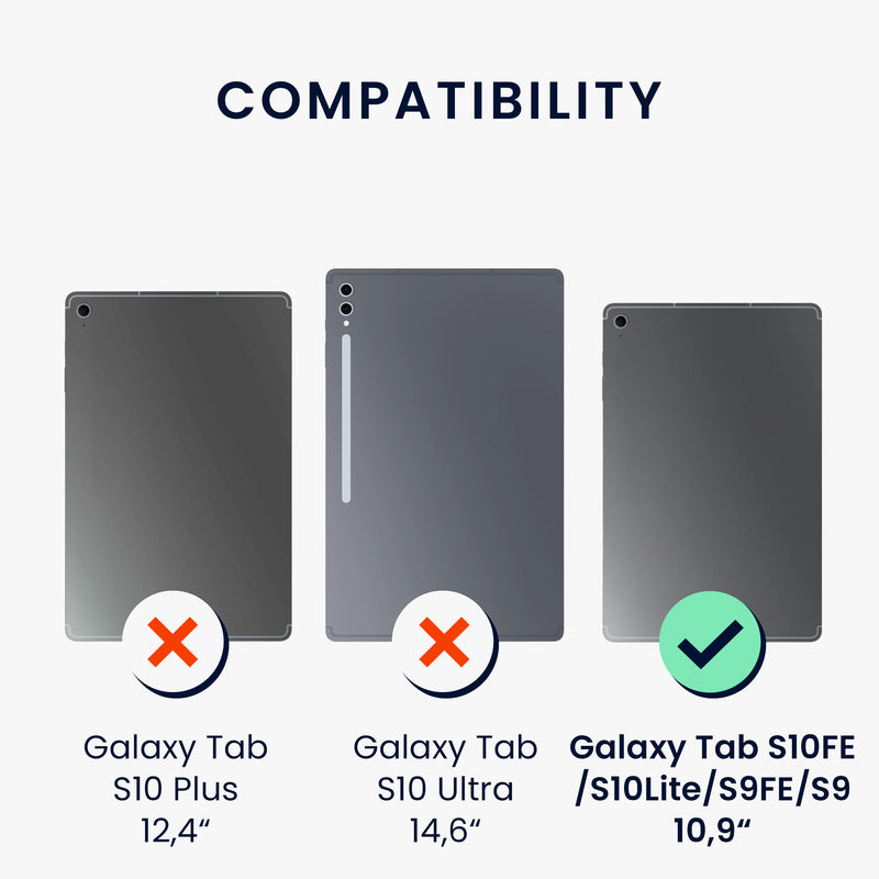 2x Film compatible with Samsung Galaxy Tab S10 FE / S10 Lite / S9 FE / S9