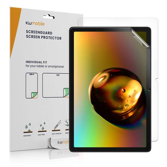 kwmobile 2x Schutzfolie kompatibel mit Samsung Galaxy Tab A11+ / Plus - Folie klar Full Screen Tablet Transparent  