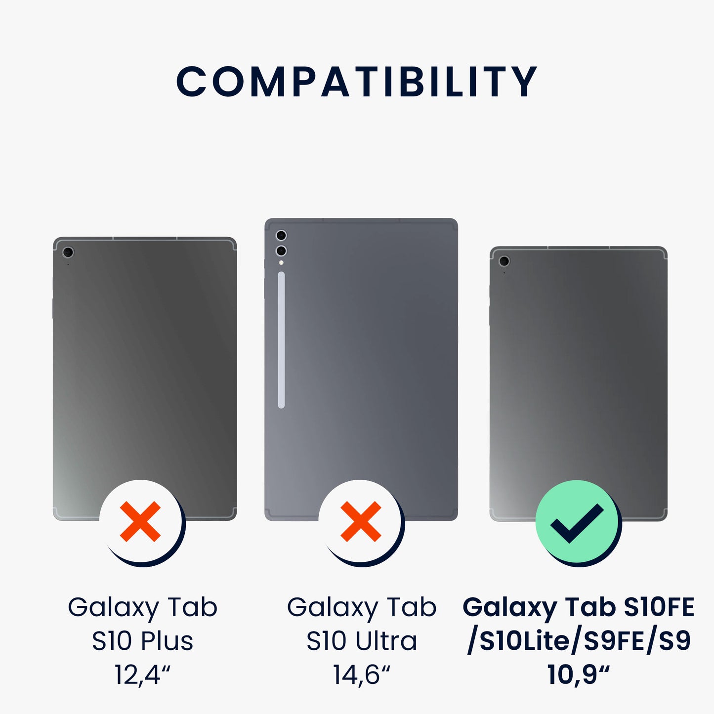 2x Screen Protector compatible with Samsung Galaxy Tab S10 FE / S10 Lite / S9 FE / S9