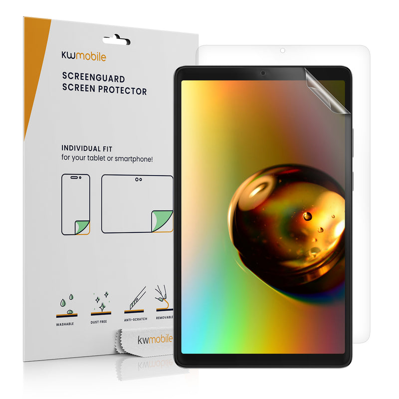 kwmobile 2x Tablet Schutzfolie kompatibel mit Samsung Galaxy Tab A11 Folie - Full Screen Protector - Tablet Displayfolie entspiegelt Transparent  