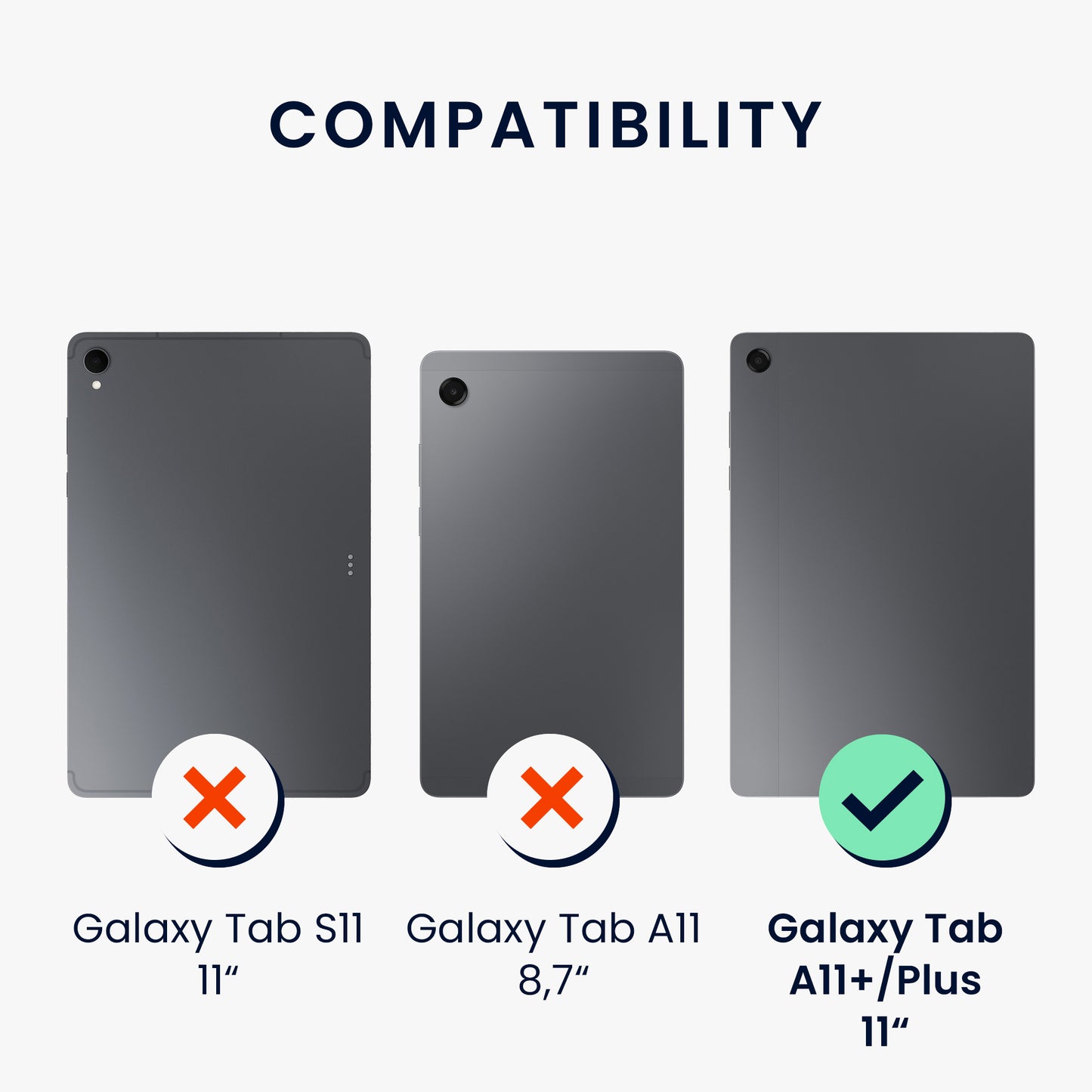 2x Film compatible with Samsung Galaxy Tab A11+ / Plus