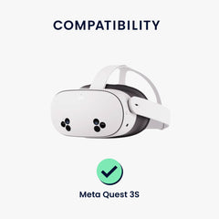 kwmobile VR Maske kompatibel mit Meta Quest 3S Cover VR-Brillen-Maske gegen Schweiß und Verschmutzung - Schwarz