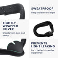 kwmobile VR Mask compatible with Meta Quest 3S Cover VR Glasses Mask against Sweat and Dirt