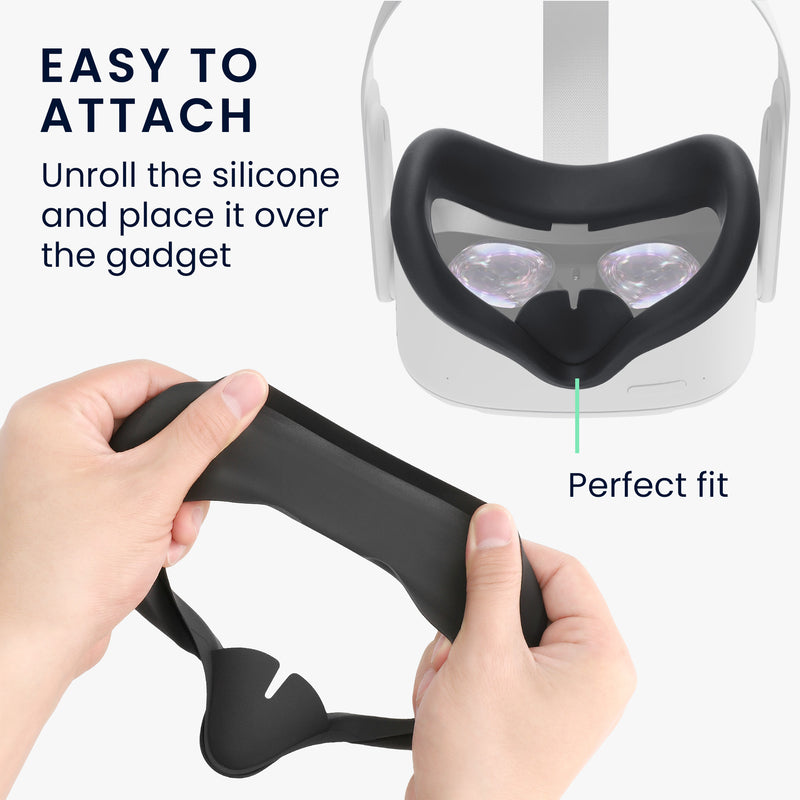 kwmobile VR Mask compatible with Meta Quest 3S Cover VR Glasses Mask against Sweat and Dirt