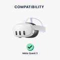 kwmobile VR Mask for Meta Quest 3 Cover against Sweat and Dirt
