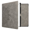 kwmobile Hülle kompatibel mit Amazon Kindle Scribe 11" (2025) Hülle - Kunstleder Cover - Aufgehende Sonne Grau Grau  [dsg02]