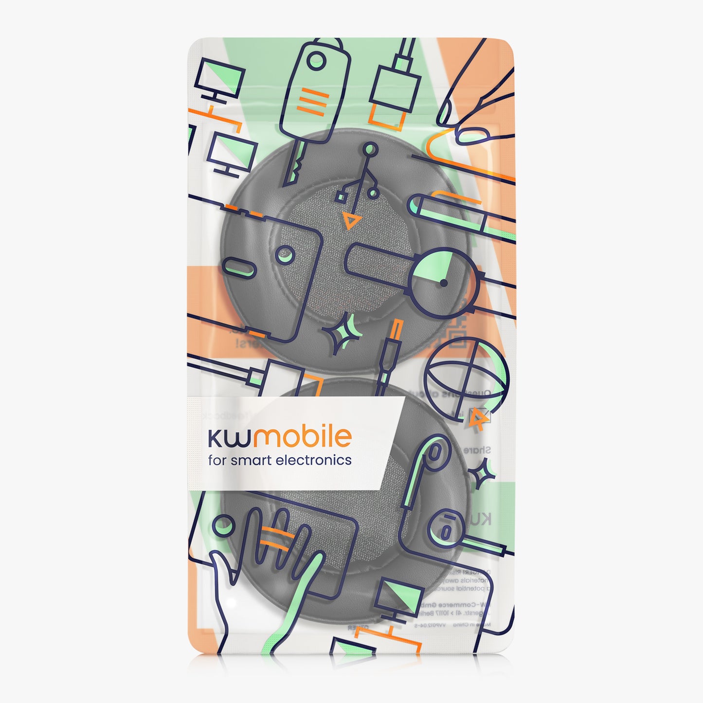 kwmobile Ear Pads for Beyerdynamic DT 240 PRO Earpads Replacement Ear Pads Headphone Spare Parts Headphone Replacement Pads for Over Ear Headphones