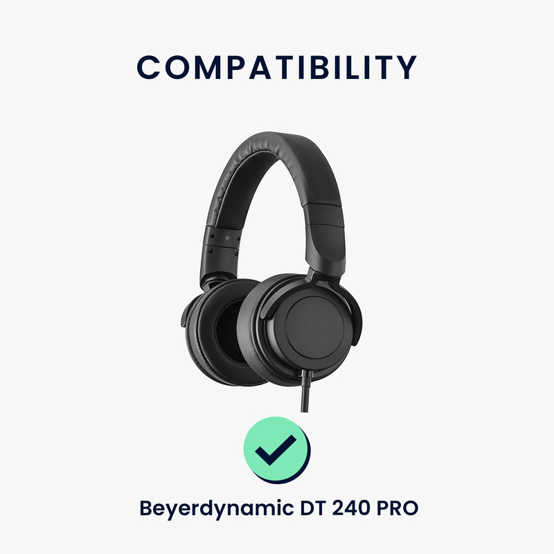 kwmobile Ear Pads for Beyerdynamic DT 240 PRO Earpads Replacement Ear Pads Headphone Spare Parts Headphone Replacement Pads for Over Ear Headphones