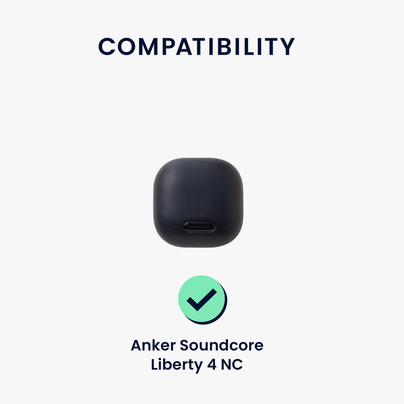 kwmobile Case compatible with Anker Soundcore Liberty 4 NC Case - Headphone Case - TPU Cover - Protective Case