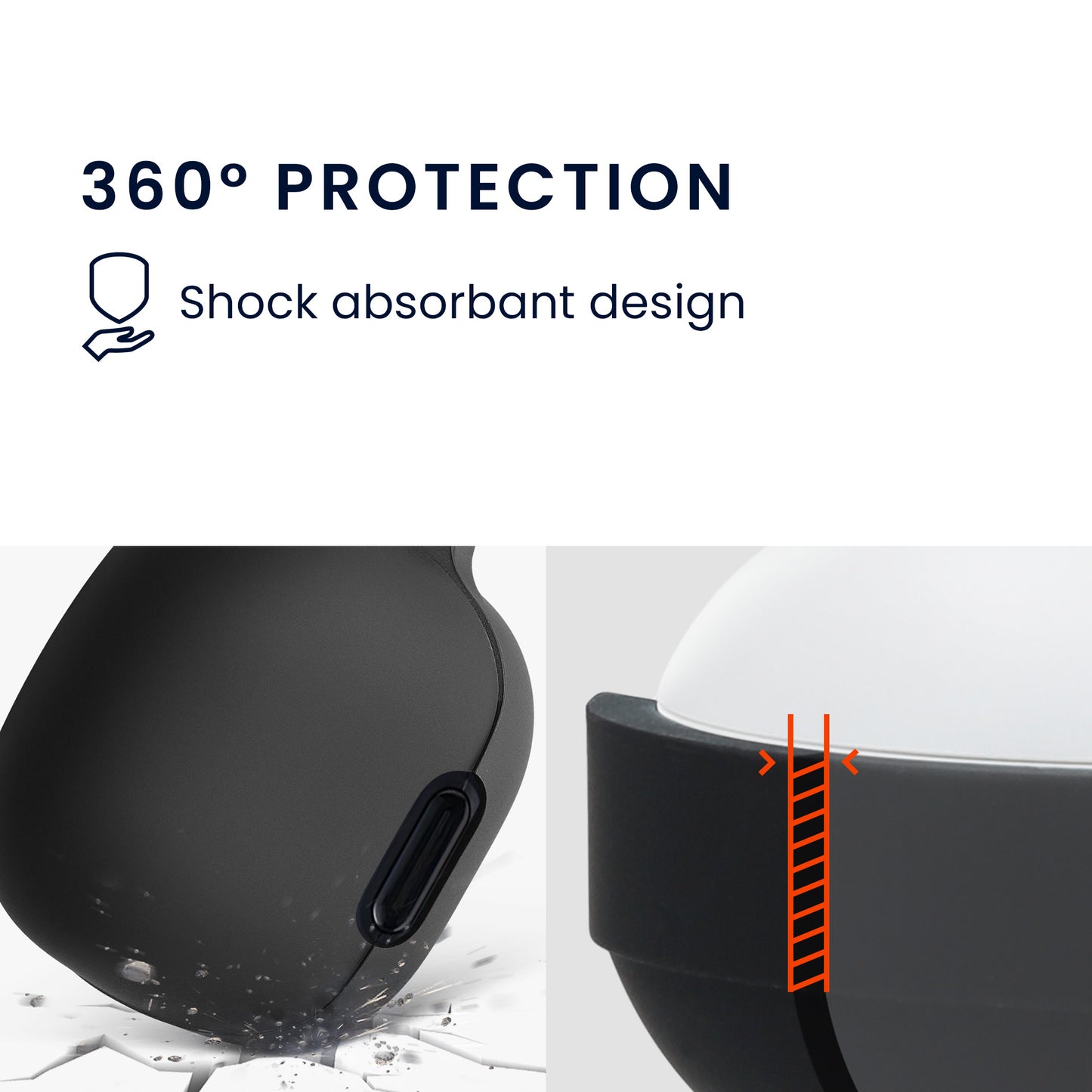 kwmobile Case compatible with Anker Soundcore Liberty 4 NC Case - Headphone Case - TPU Cover - Protective Case