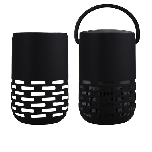 kwmobile Silikon Hülle kompatibel mit Bose Portable Home Speaker - Schutzhülle für Mini Speaker - Cover Bluetooth Lautsprecher Schwarz Schwarz  