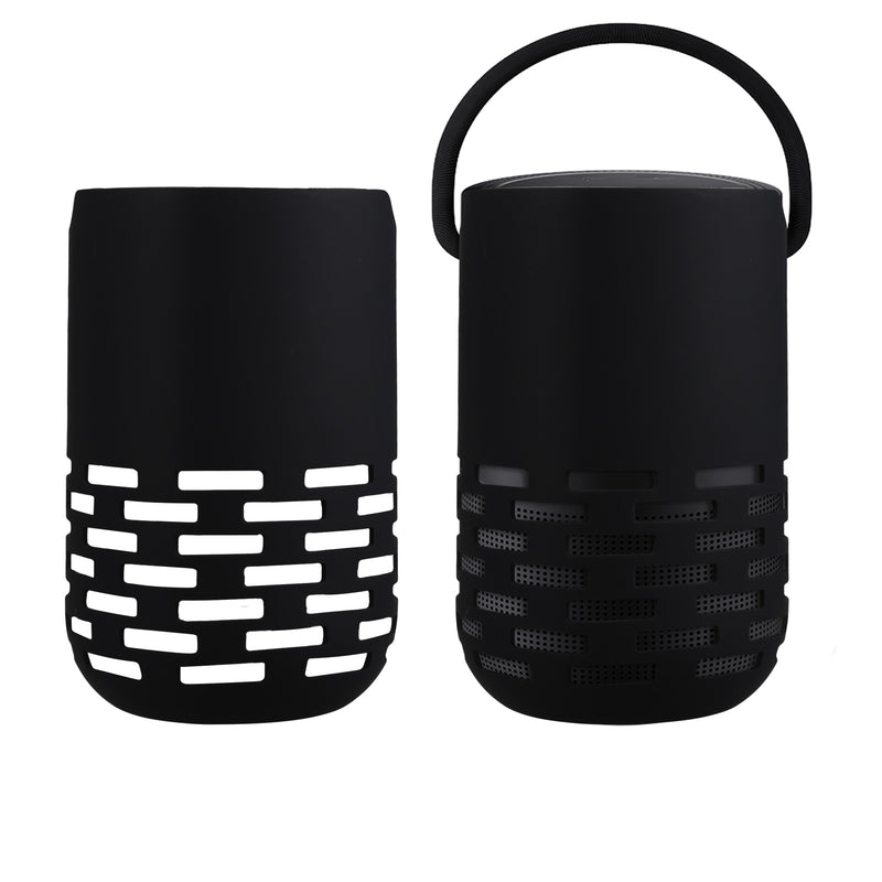 kwmobile Silikon Hülle kompatibel mit Bose Portable Home Speaker - Schutzhülle für Mini Speaker - Cover Bluetooth Lautsprecher Schwarz Schwarz  