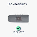 kwmobile Case Compatible with JBL Flip 6 / Flip 5 Protective Case for Mini Speaker Cover Bluetooth Speaker