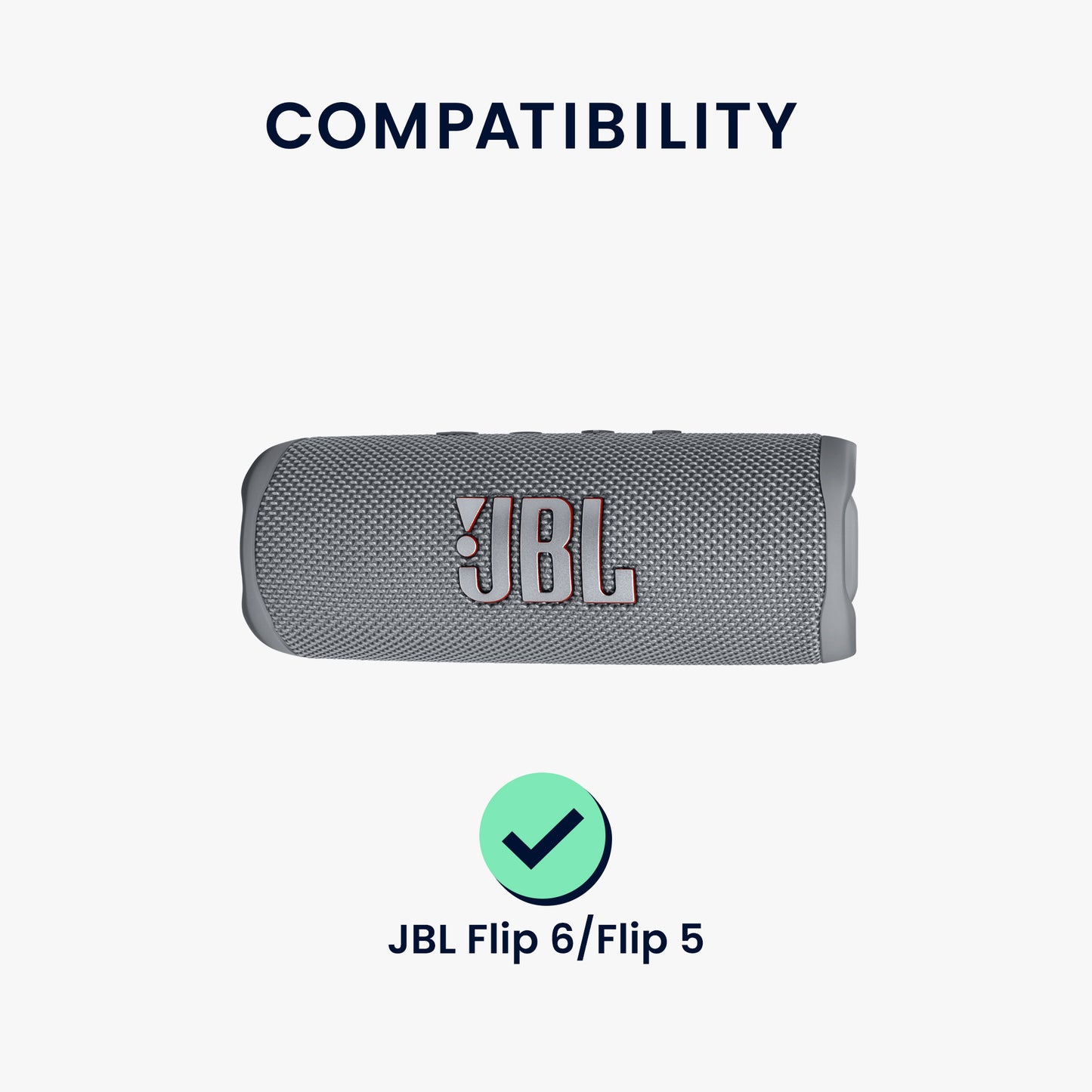 kwmobile Case Compatible with JBL Flip 6 / Flip 5 Protective Case for Mini Speaker Cover Bluetooth Speaker