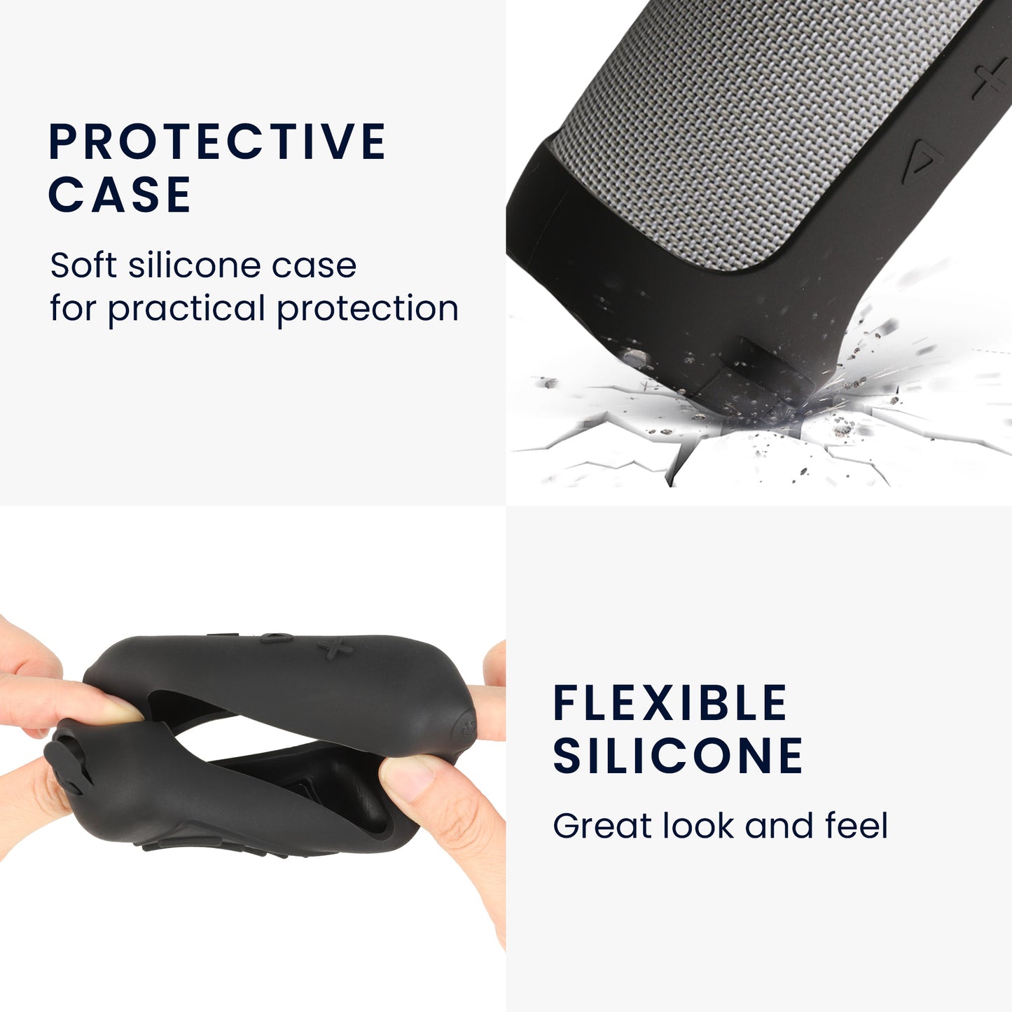 kwmobile Case Compatible with JBL Flip 6 / Flip 5 Protective Case for Mini Speaker Cover Bluetooth Speaker