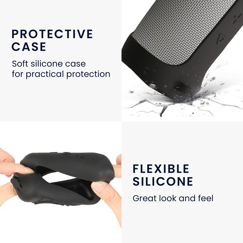 kwmobile Case Compatible with JBL Flip 6 / Flip 5 Protective Case for Mini Speaker Cover Bluetooth Speaker