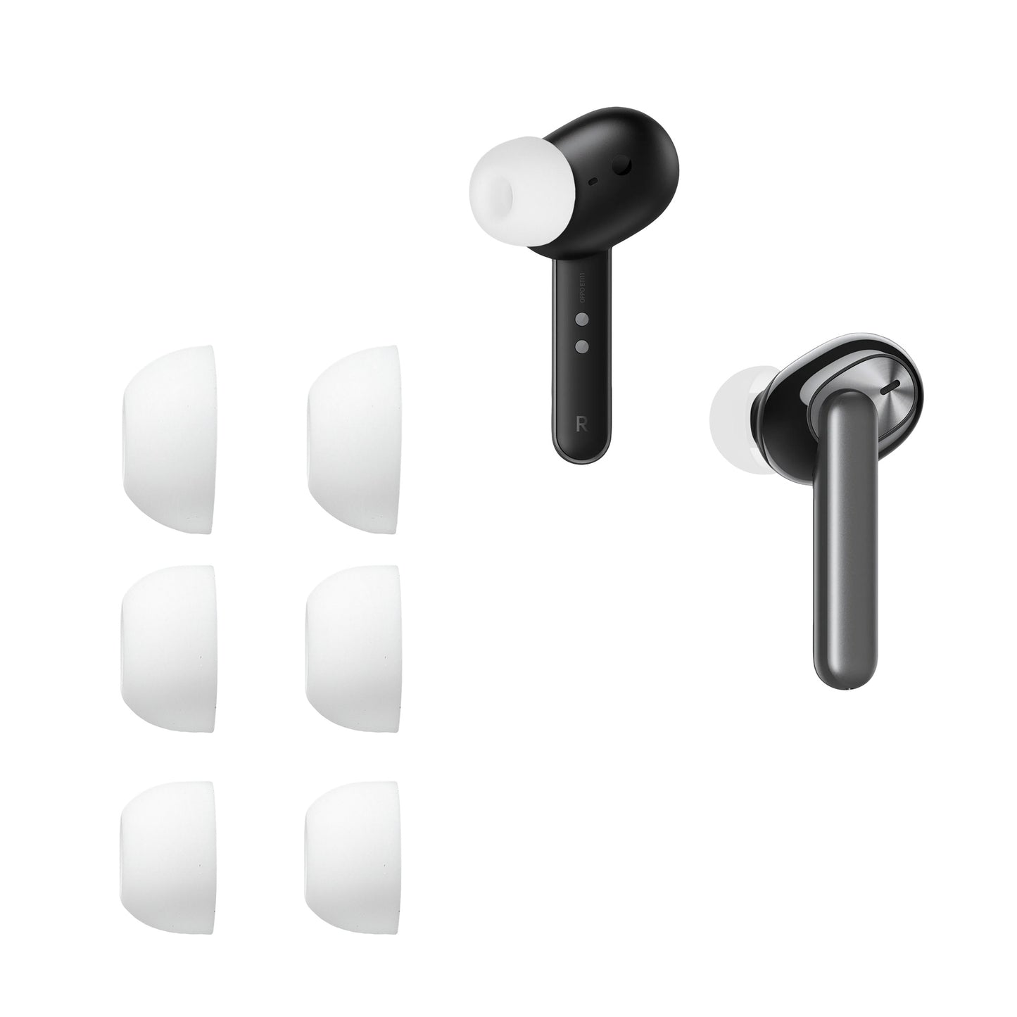 kwmobile Earpads compatible with Oppo Enco Air / Enco W31