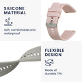 kwmobile Watch Strap for GRV 22mm Smartwatch Strap Fitness Tracker Band Set Replacement Strap Smartwatch