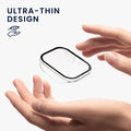 kwmobile Glass Case for Haylou GST Lite / LS13 Protective Cover Full-Body Fitness Tracker Case Set