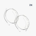 kwmobile Silicone Case for Samsung Galaxy Watch 6 44mm Protective Cover Full Body Display Cover Set