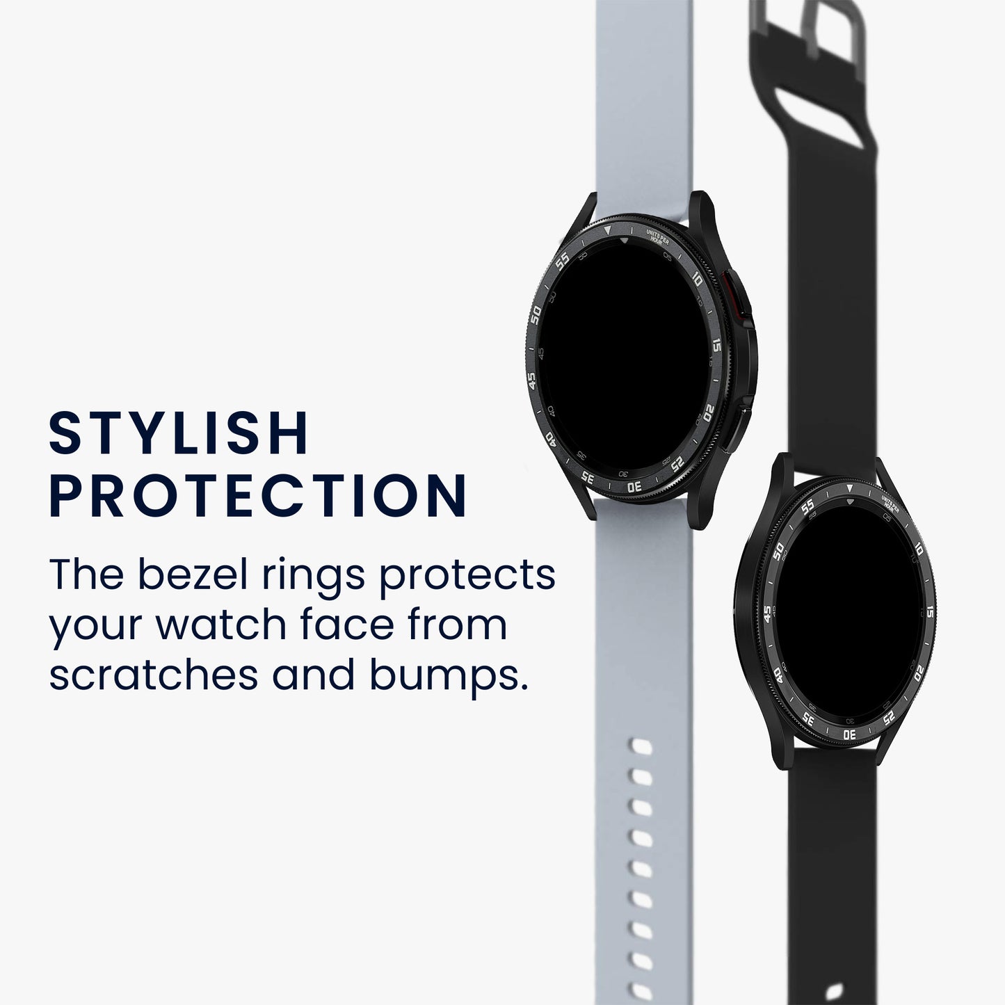 kwmobile Protective Ring compatible with Samsung Galaxy Watch 6 Classic 43mm Fitness Tracker
