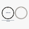 kwmobile Protective Ring compatible with Samsung Galaxy Watch 6 Classic 43mm Fitness Tracker