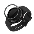 kwmobile Schutzring kompatibel mit Samsung Galaxy Watch 6 Classic 47mm Fitnesstracker - Bezel Ring Lünette in Schwarz Weiß Schwarz  