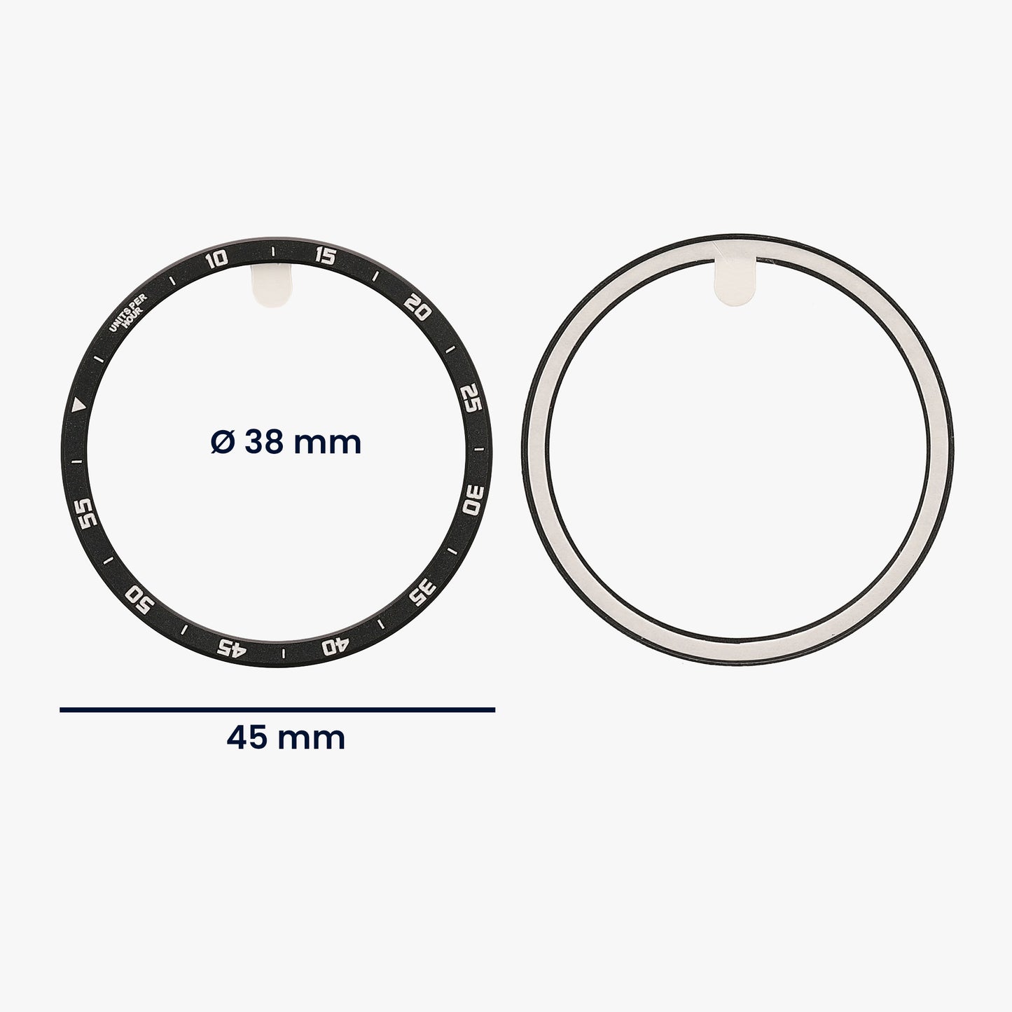kwmobile Protective Ring compatible with Samsung Galaxy Watch 6 Classic 47mm Fitness Tracker