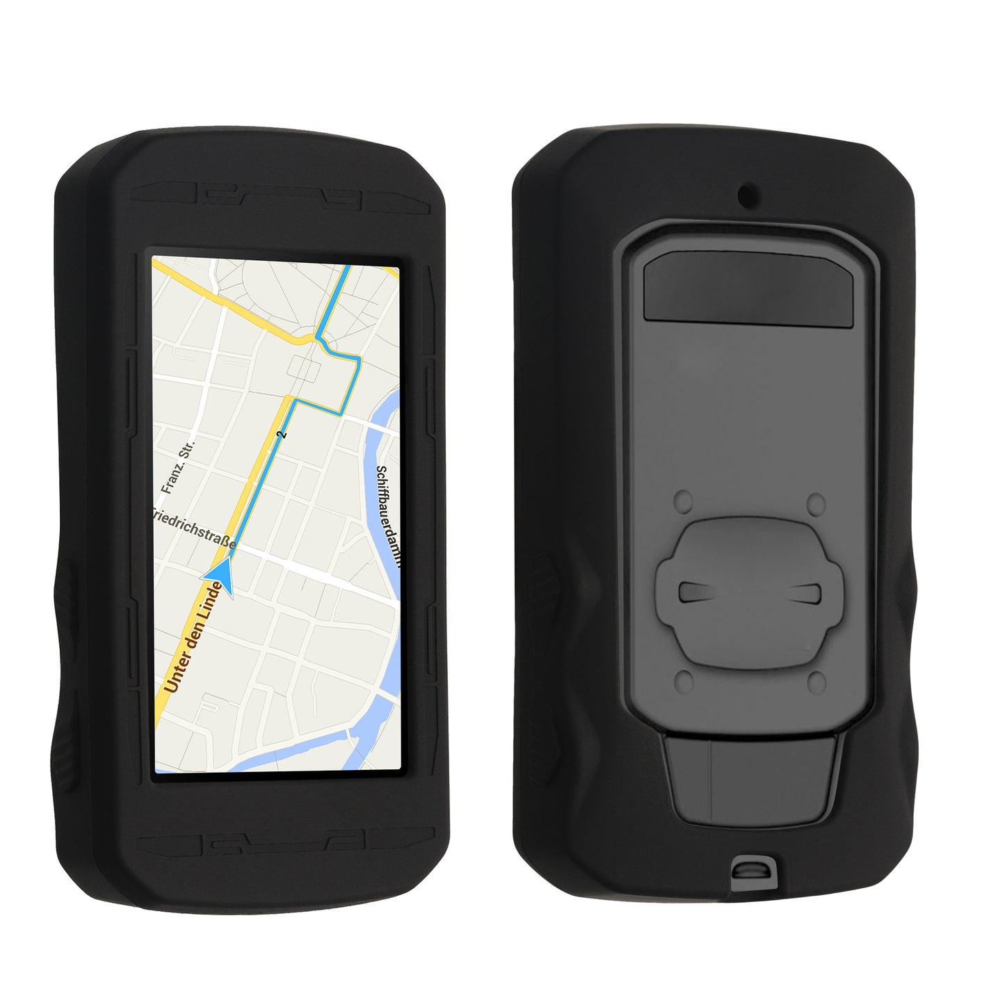 kwmobile Hülle kompatibel mit Bryton Rider 750 - Silikon GPS Fahrrad Case Schutzhülle - in Schwarz Schwarz  