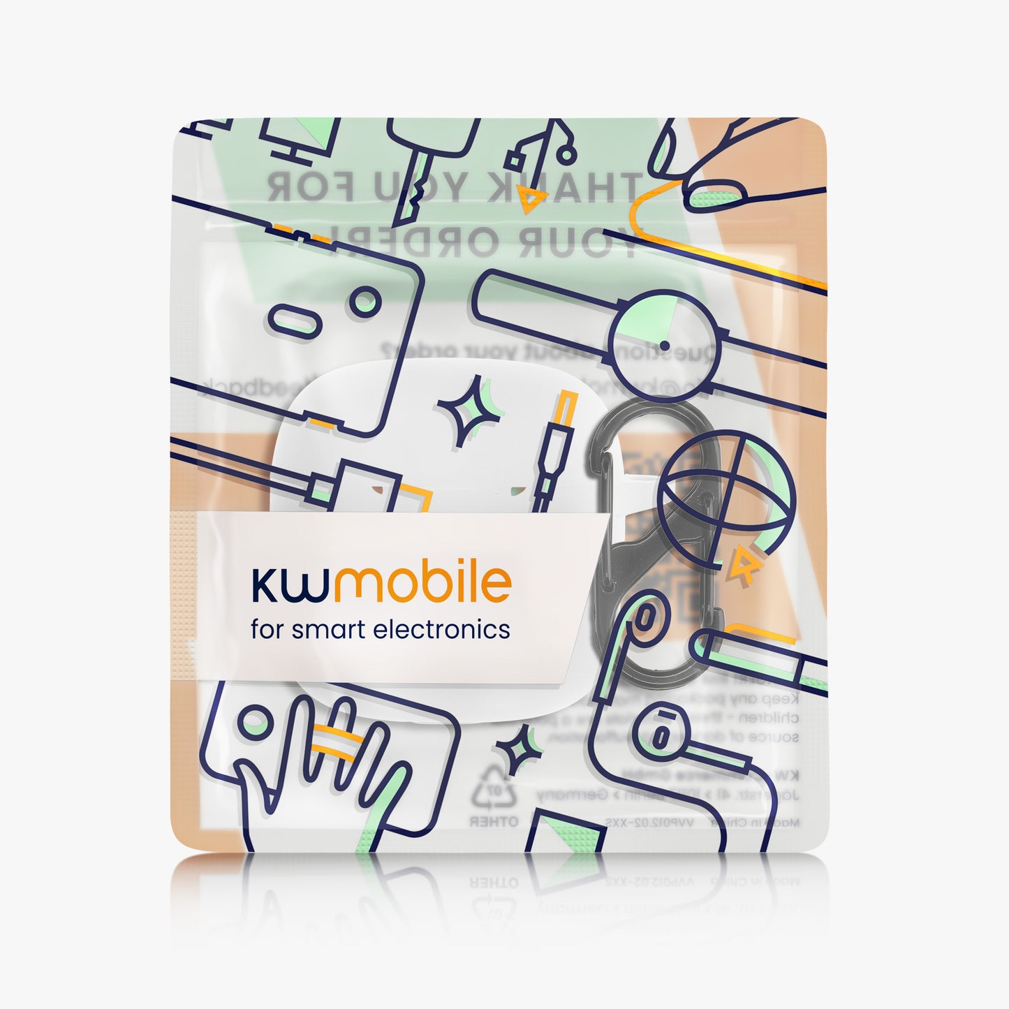 kwmobile Case Compatible with Huawei FreeBuds SE2 Case - Headphone Case - TPU Cover - Protective Case