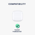 kwmobile Case Compatible with Huawei FreeBuds SE2 Case - Headphone Case - TPU Cover - Protective Case