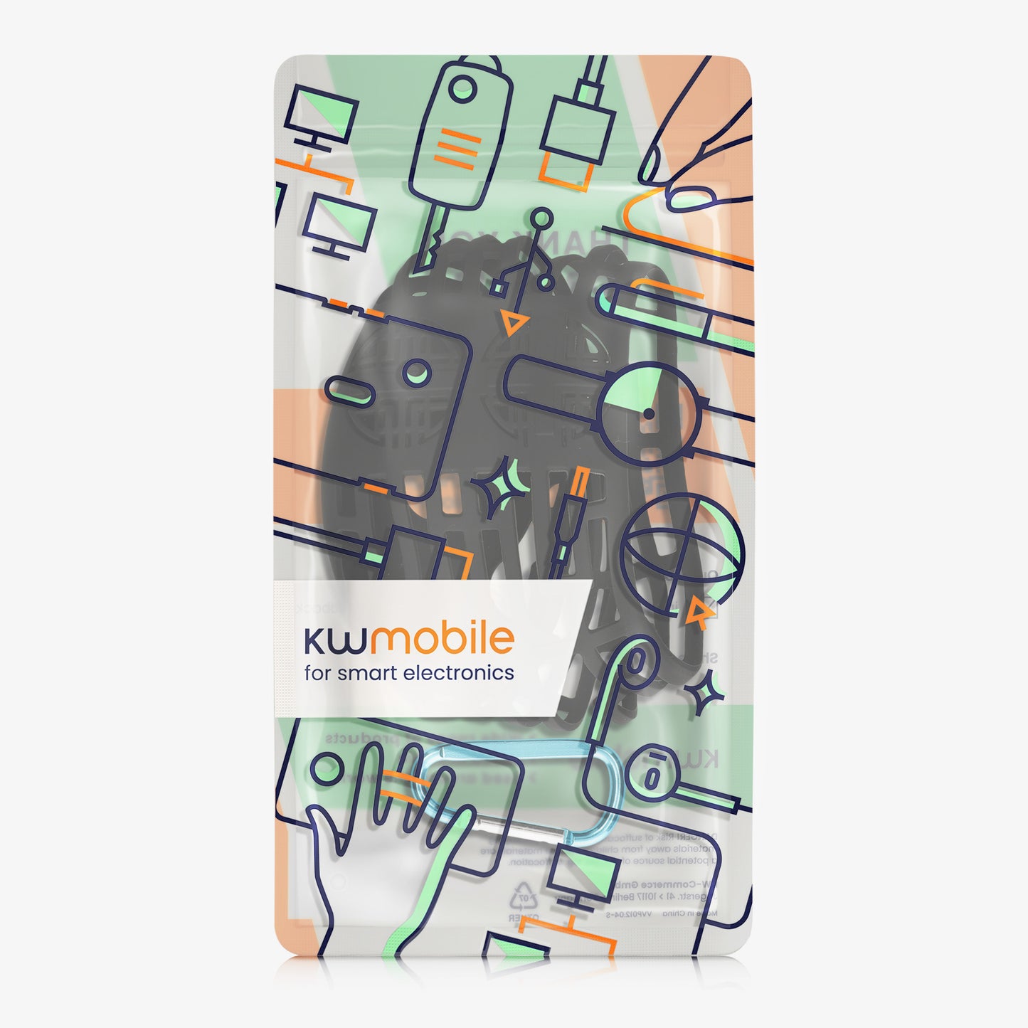 kwmobile Case compatible with UE Wonderboom 2 / Wonderboom 1 - Protective Case for Mini Speaker - Cover Bluetooth Speaker