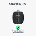 kwmobile Case compatible with UE Wonderboom 2 / Wonderboom 1 - Protective Case for Mini Speaker - Cover Bluetooth Speaker