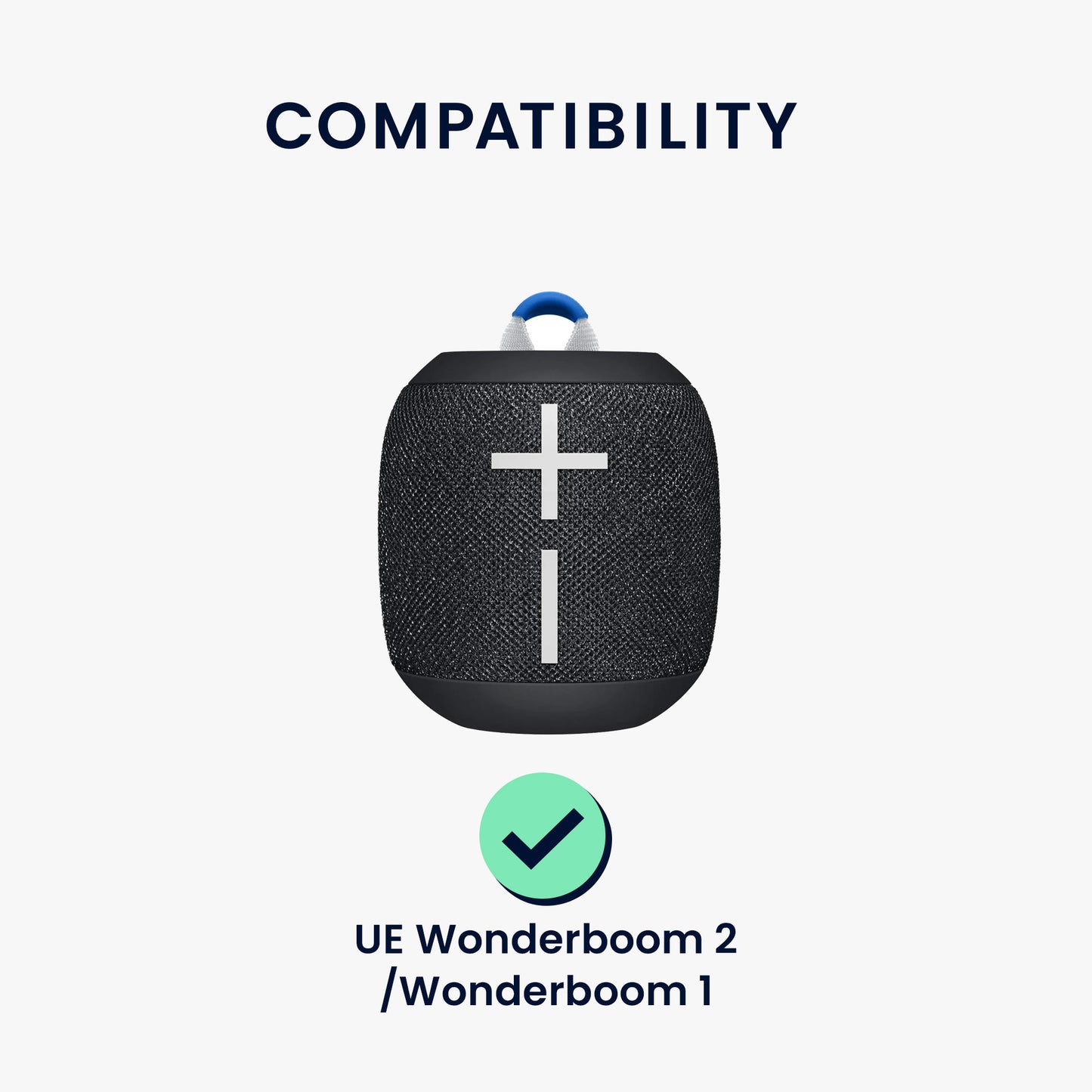kwmobile Case compatible with UE Wonderboom 2 / Wonderboom 1 - Protective Case for Mini Speaker - Cover Bluetooth Speaker