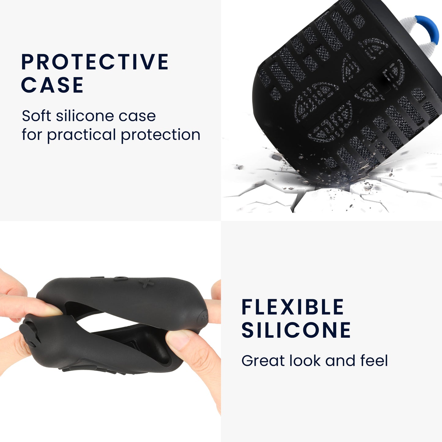 kwmobile Case compatible with UE Wonderboom 2 / Wonderboom 1 - Protective Case for Mini Speaker - Cover Bluetooth Speaker