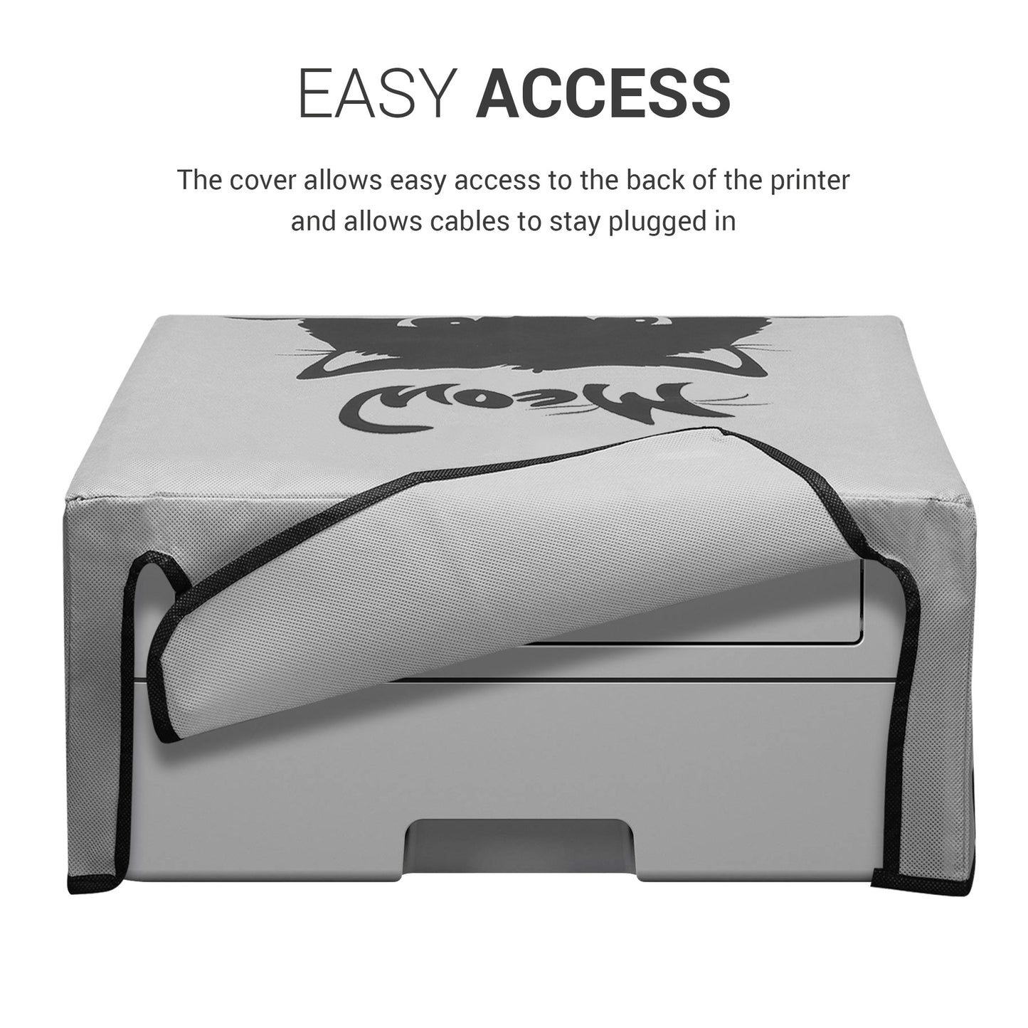 kwmobile Cover compatible with Brother HL-L2310D / L2350DW / L2370DN / L2375DW - Bag Case Printer - Dust Cover Protective Hood Protective Cover
