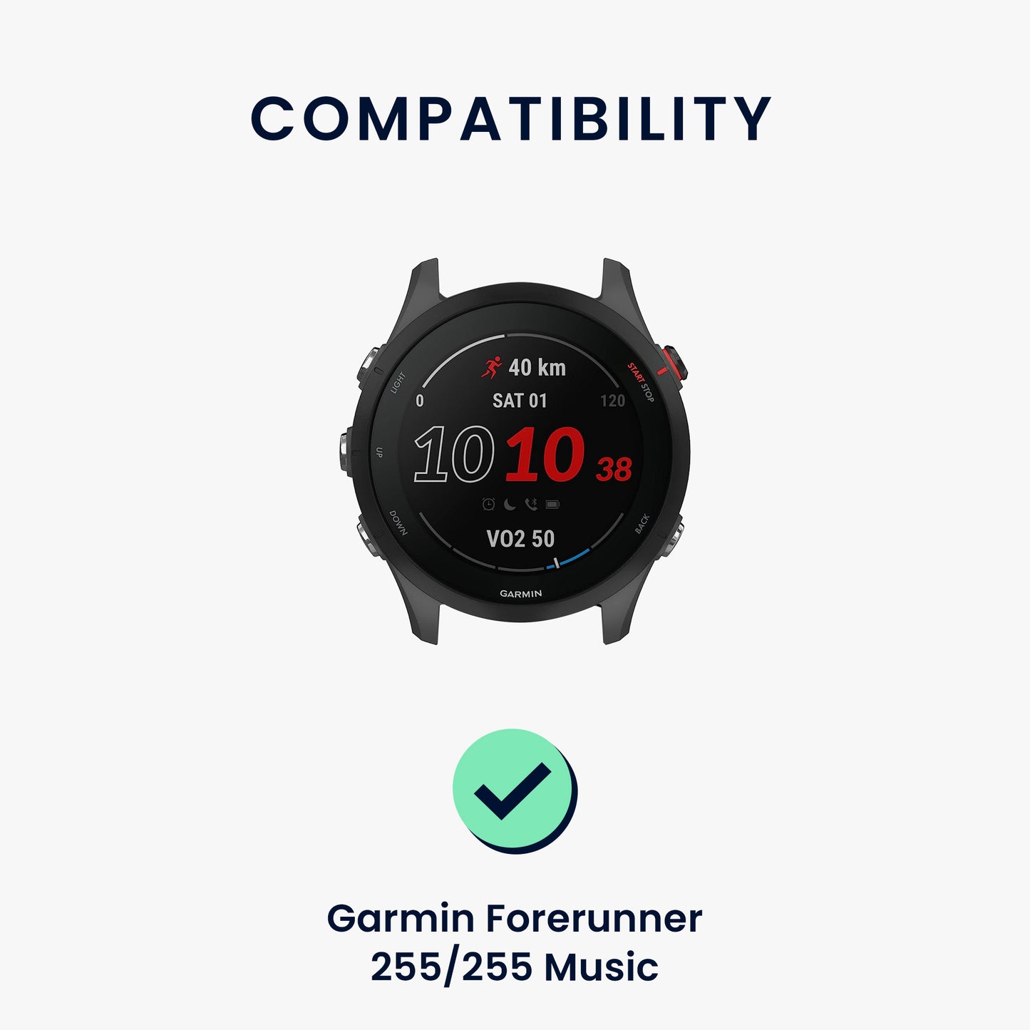 2x Strap for Garmin Forerunner 255 / 255 Music
