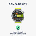 kwmobile Watch Strap for Huami Amazfit Cheetah A2294 / Zepp E Strap Fitness Tracker Band Set Replacement Strap Smartwatch