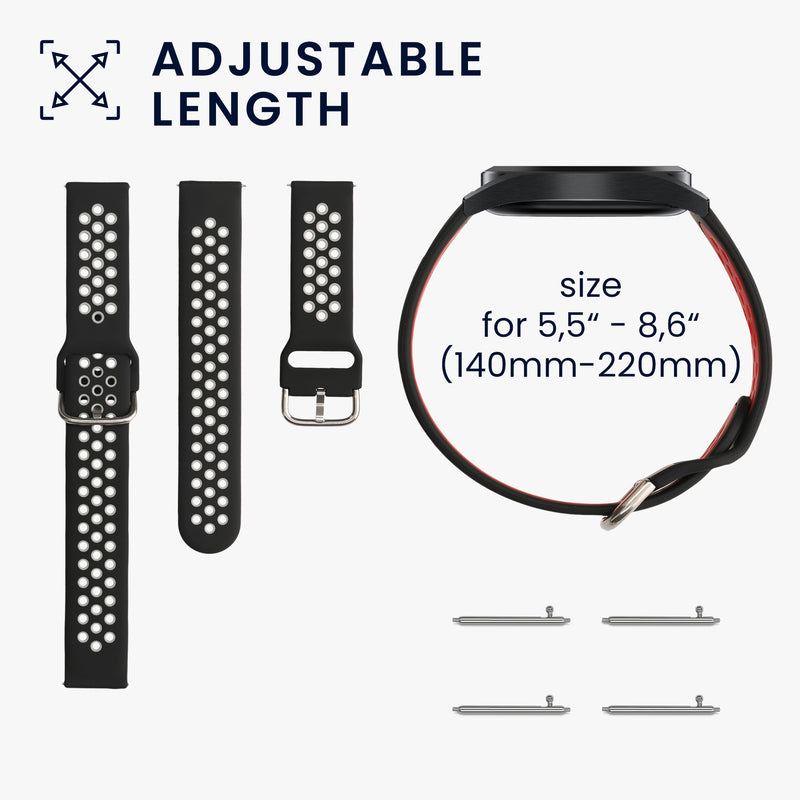 kwmobile Watch Strap for Huami Amazfit Cheetah A2294 / Zepp E Strap Fitness Tracker Band Set Replacement Strap Smartwatch