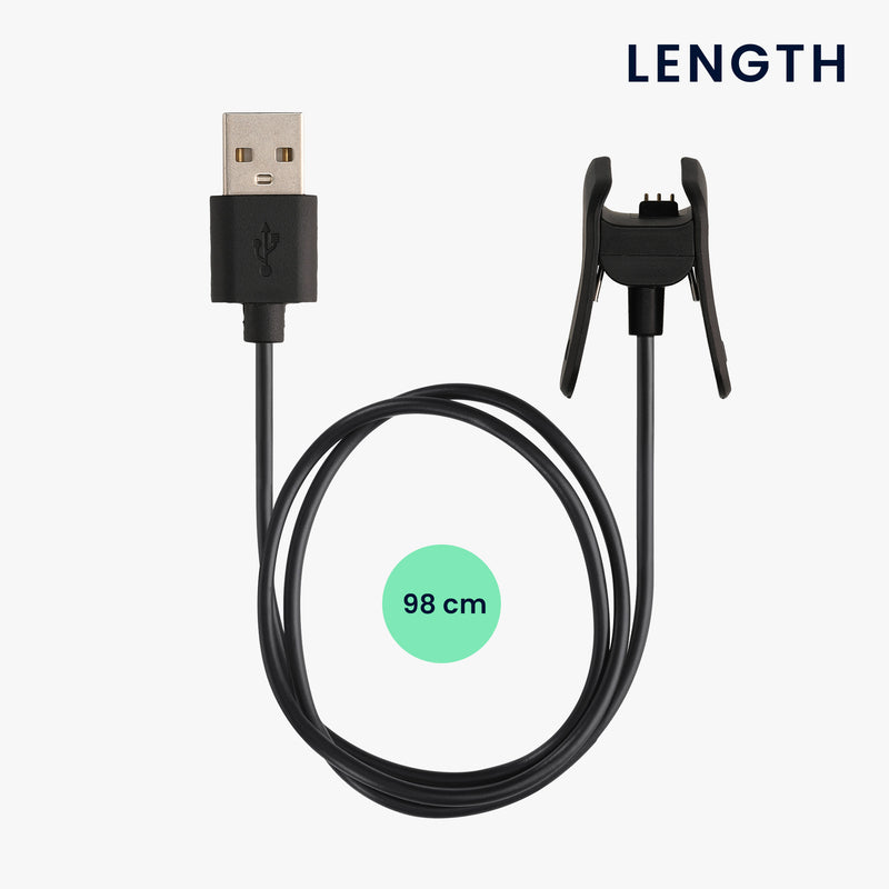 kwmobile USB Cable Charger compatible with Garmin vivosmart 4 Charging Cable Smart Watch Replacement Cable Fitness Tracker Charging Cable