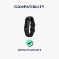 kwmobile USB Cable Charger compatible with Garmin vivosmart 4 Charging Cable Smart Watch Replacement Cable Fitness Tracker Charging Cable