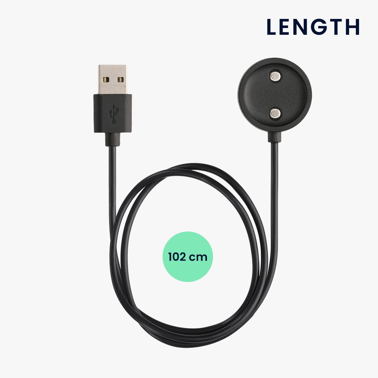 kwmobile USB Cable Charger compatible with Suunto 9 PEAK Pro Charging Cable - Smart Watch Replacement Cable - Fitness Tracker Charging Cable