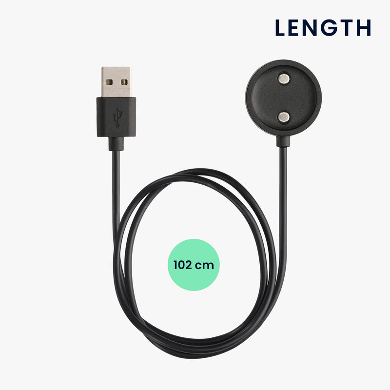 kwmobile USB Cable Charger compatible with Suunto 9 PEAK Pro Charging Cable - Smart Watch Replacement Cable - Fitness Tracker Charging Cable