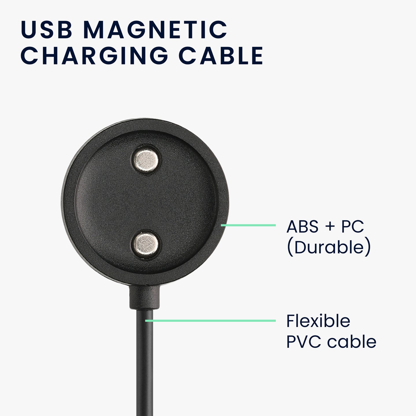 kwmobile USB Cable Charger compatible with Suunto 9 PEAK Pro Charging Cable - Smart Watch Replacement Cable - Fitness Tracker Charging Cable