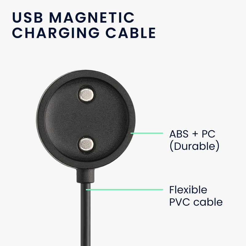kwmobile USB Cable Charger compatible with Suunto 9 PEAK Pro Charging Cable - Smart Watch Replacement Cable - Fitness Tracker Charging Cable