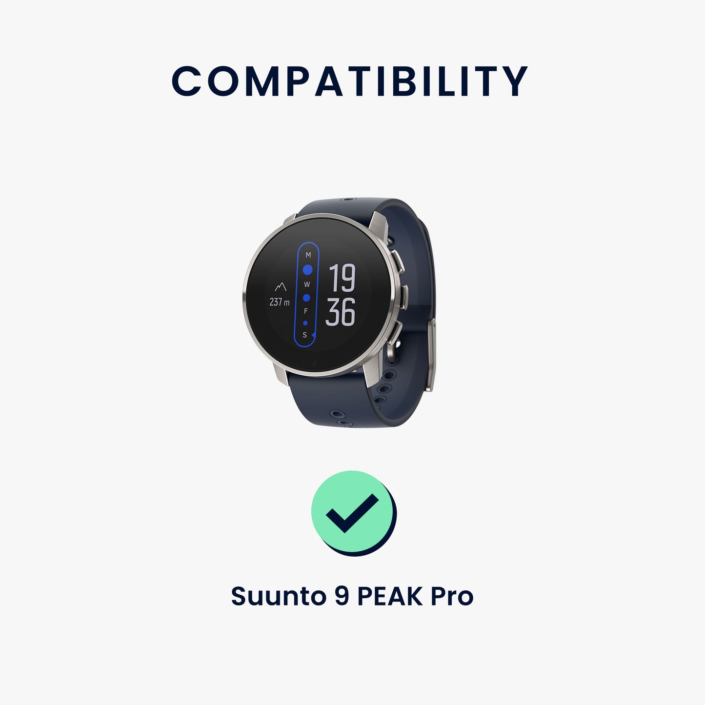 kwmobile USB Cable Charger compatible with Suunto 9 PEAK Pro Charging Cable - Smart Watch Replacement Cable - Fitness Tracker Charging Cable