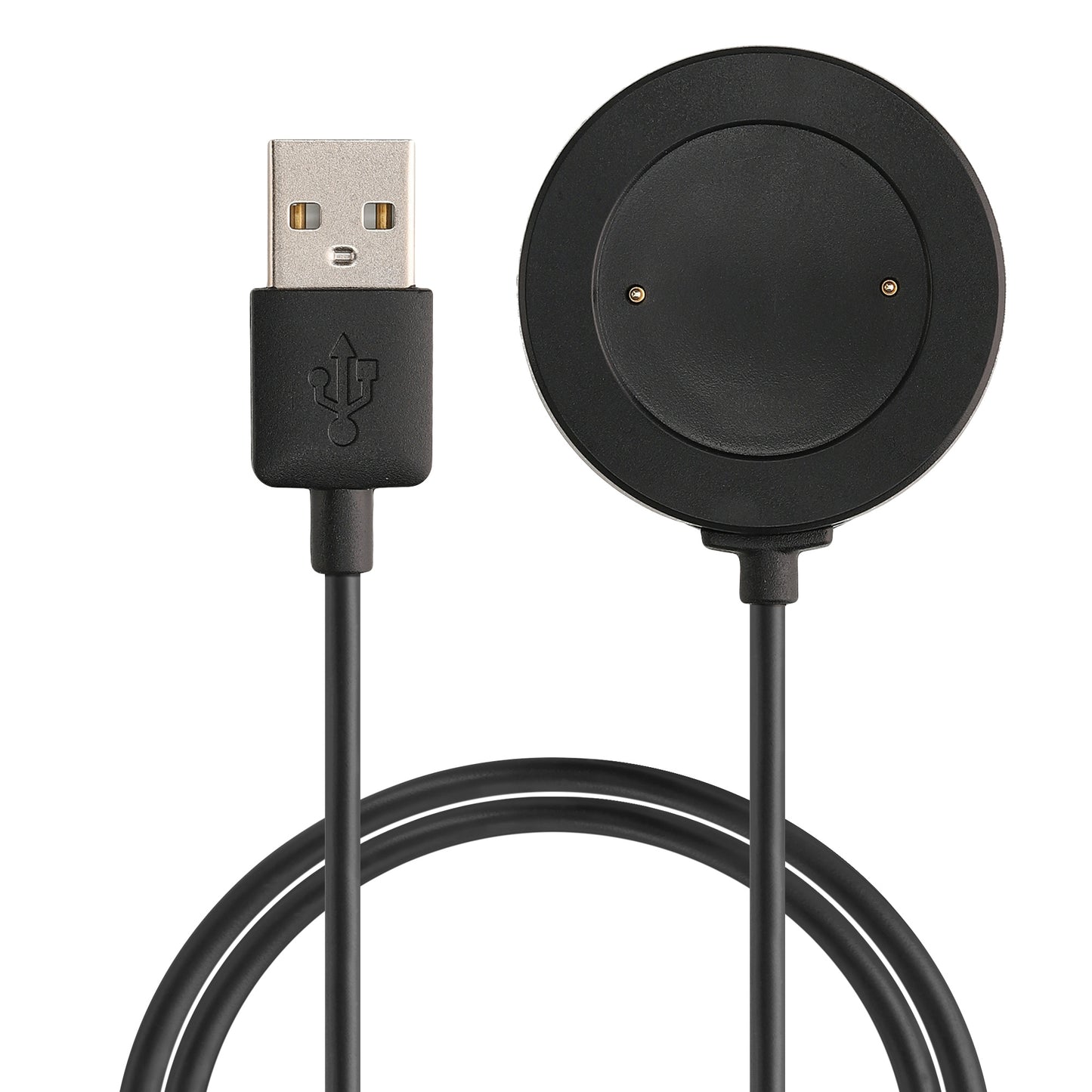 kwmobile USB Kabel Charger kompatibel mit HONOR Watch 4 (TMA-L19) / Watch 5 (STL-L19) Ladekabel - Smart Watch Ersatzkabel - Fitnesstracker Aufladekabel in Schwarz Schwarz  