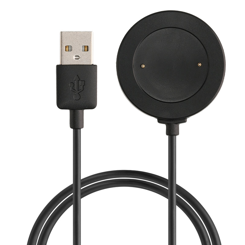 kwmobile USB Kabel Charger kompatibel mit HONOR Watch 4 (TMA-L19) / Watch 5 (STL-L19) Ladekabel - Smart Watch Ersatzkabel - Fitnesstracker Aufladekabel in Schwarz Schwarz  