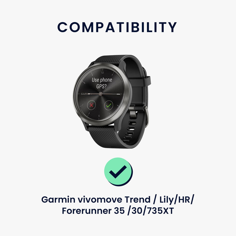 kwmobile USB C Charging Cable compatible with Garmin vivomove Trend / Lily / HR / Forerunner 35 / 30 / 735XT Cable Charger Smart Watch Type C Replacement Cable Fitness Tracker Charging Cable